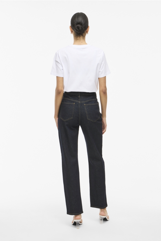 VIKELLY JAF HW STRAIGHT JEANS-NOOS 14084730 Dark Blue Denim/RINSE 237